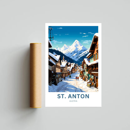 St. Anton am Arlberg Travel Poster