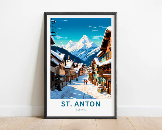 St. Anton am Arlberg Travel Poster