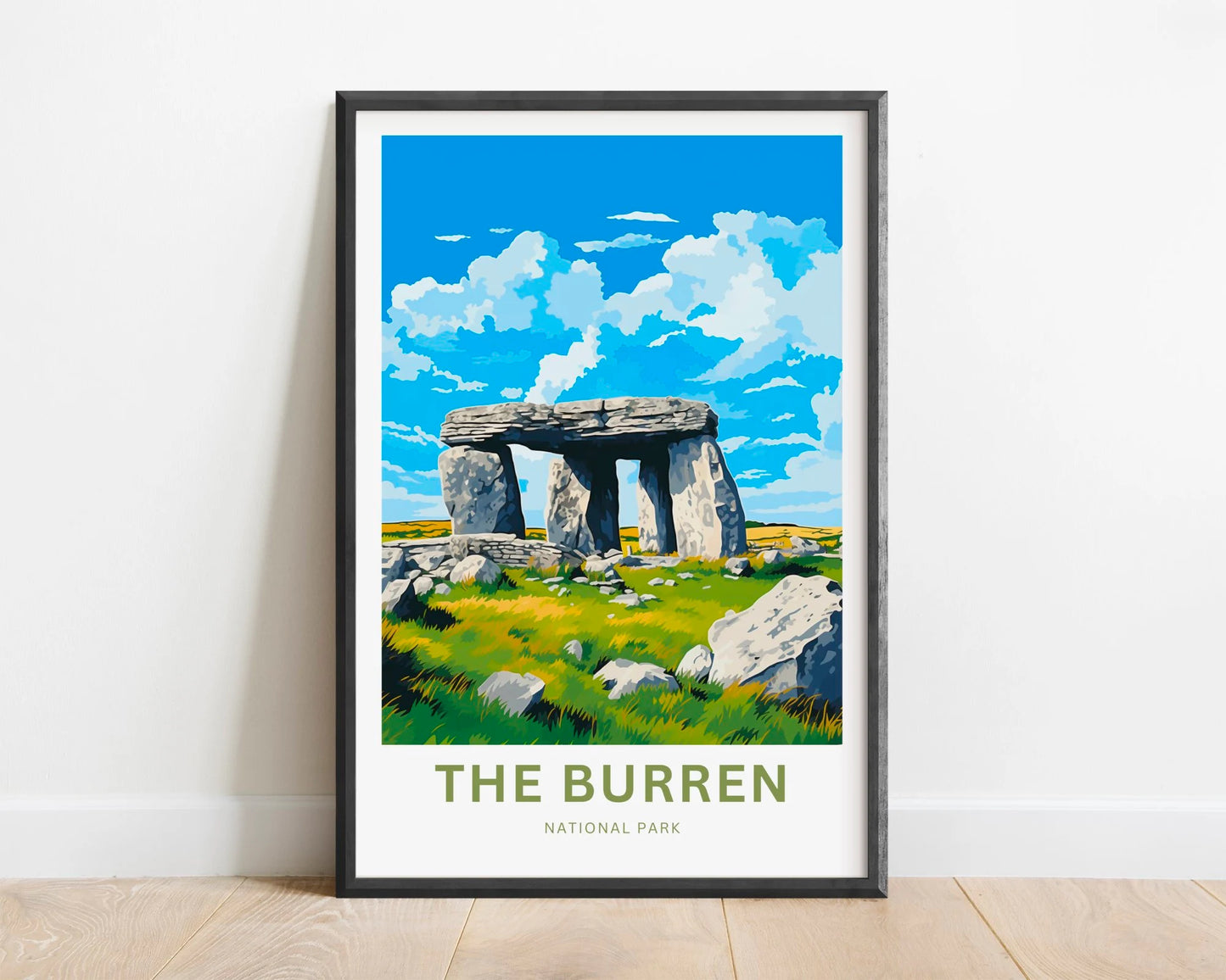 The Burren National Park Travel Poster