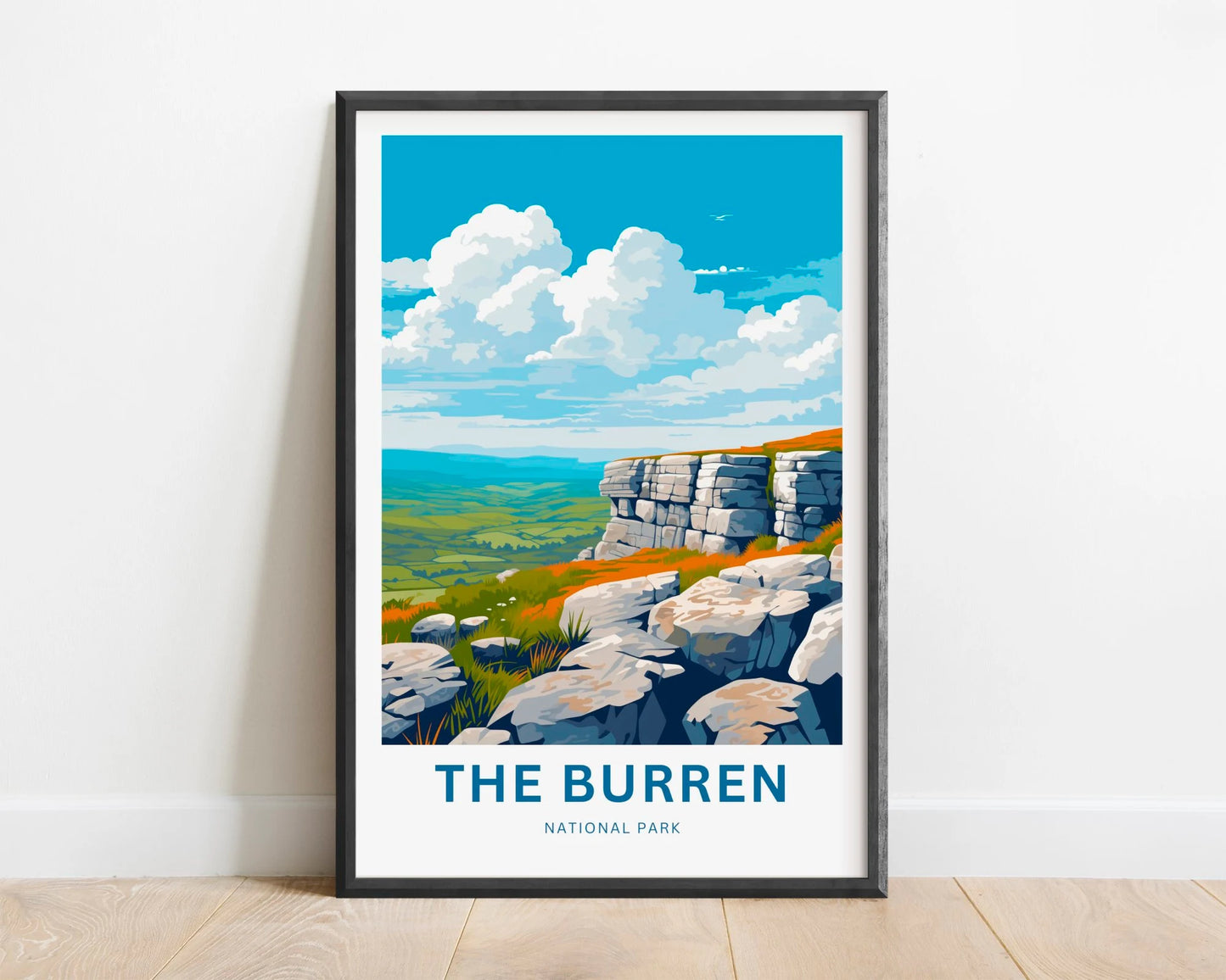 The Burren National Park Travel Poster