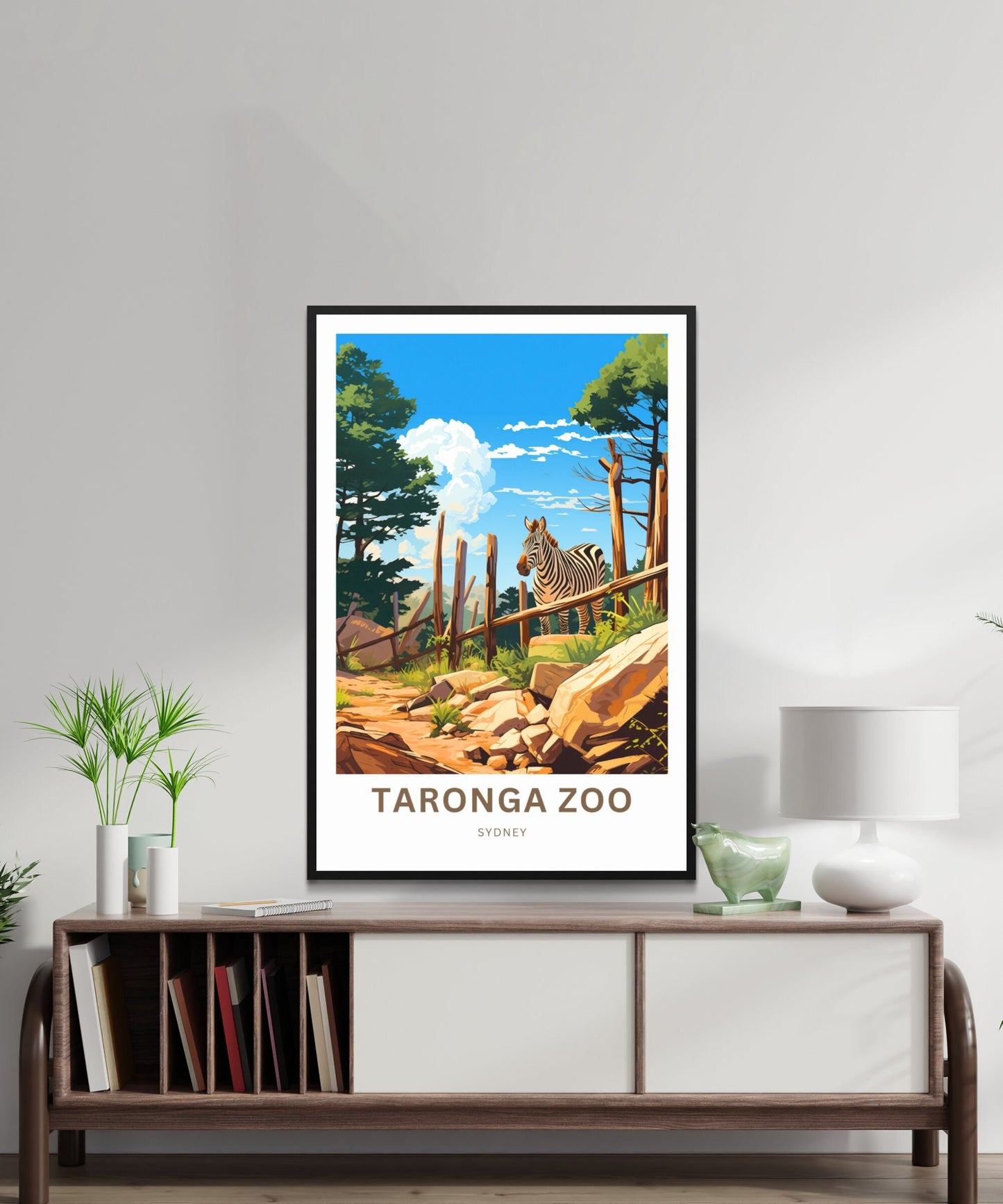 Taronga Zoo Travel Print - Taronga Zoo poster, Sydney Wall Art, Framed present, Gift Australia Present - TravelTreasureCo