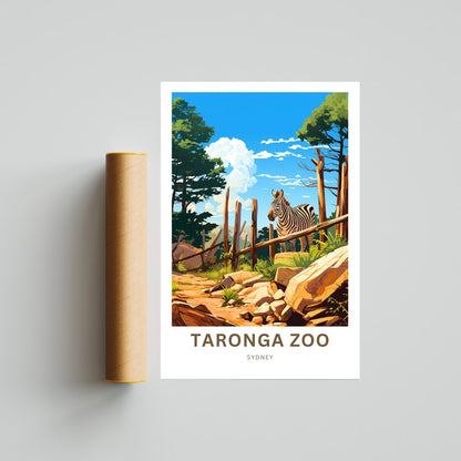 Taronga Zoo Travel Print - Taronga Zoo poster, Sydney Wall Art, Framed present, Gift Australia Present - TravelTreasureCo