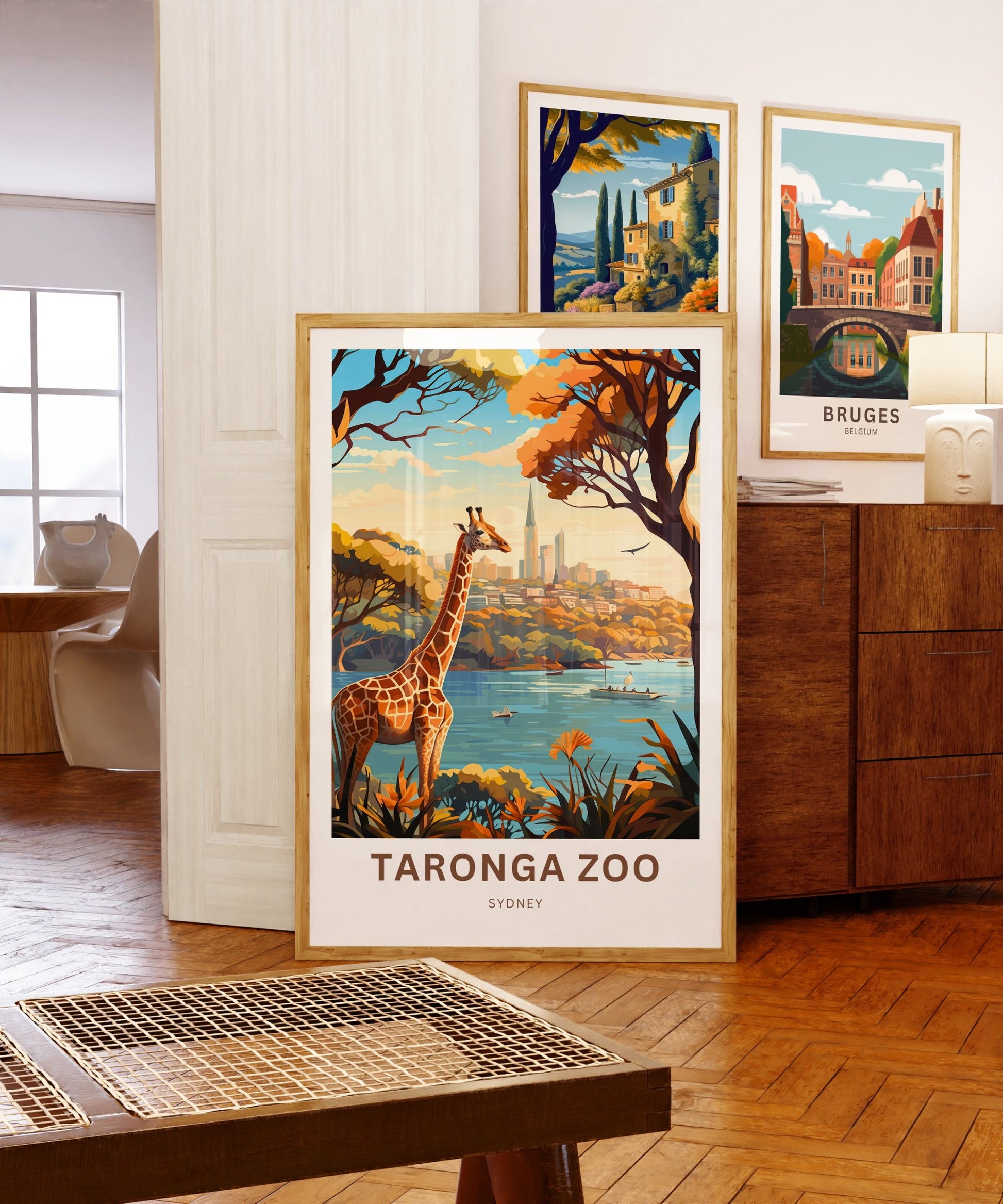 Taronga Zoo Travel Print - Taronga Zoo poster, Sydney Wall Art, Framed present, Gift Australia Present - TravelTreasureCo