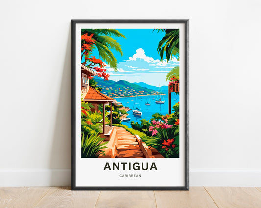 Antigua Travel Poster