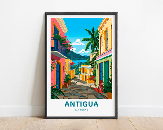 Antigua Travel Poster