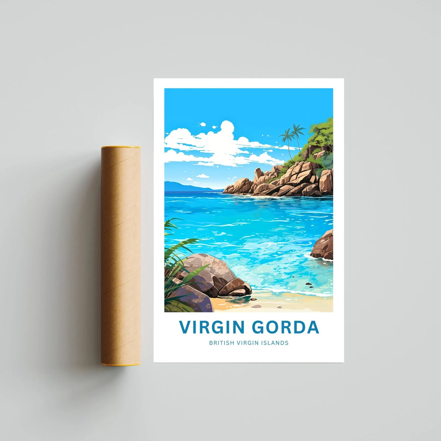 Virgin Gorda Travel Poster