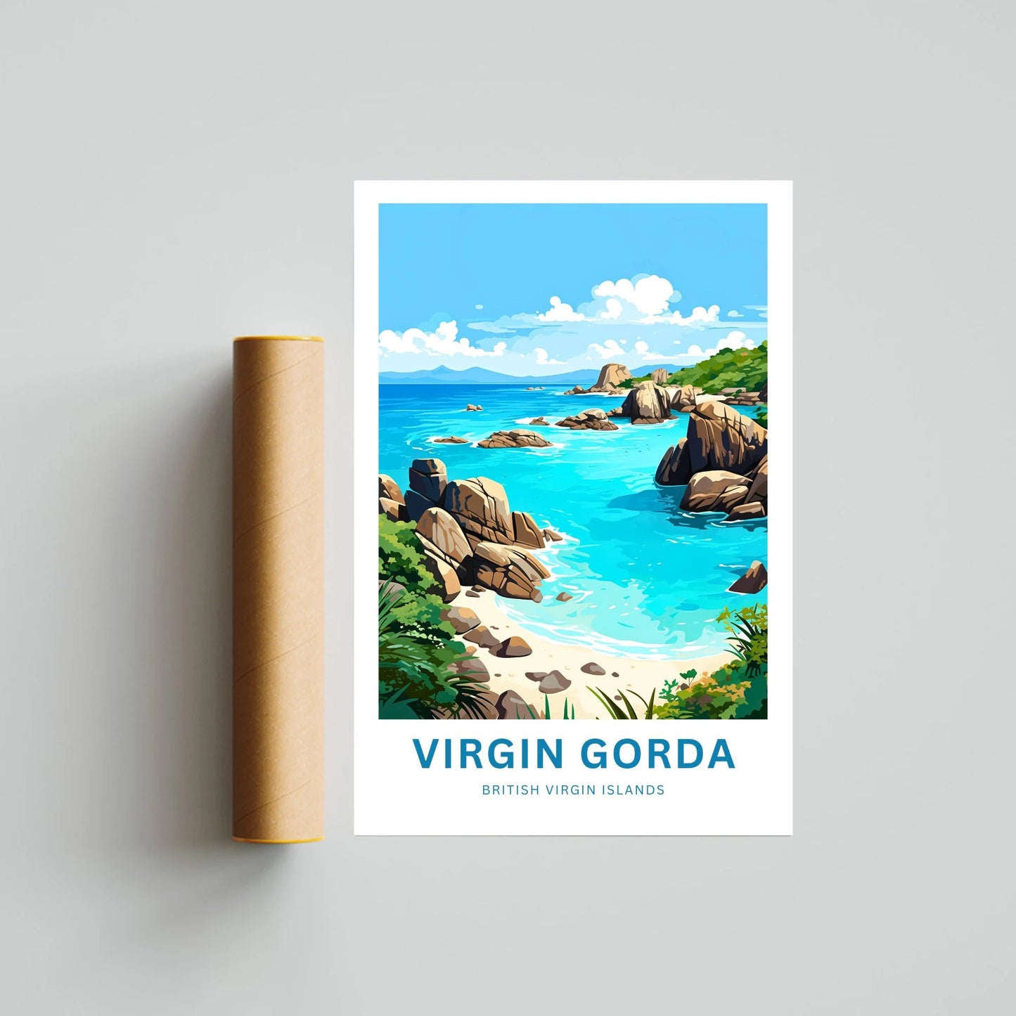 Virgin Gorda Travel Poster