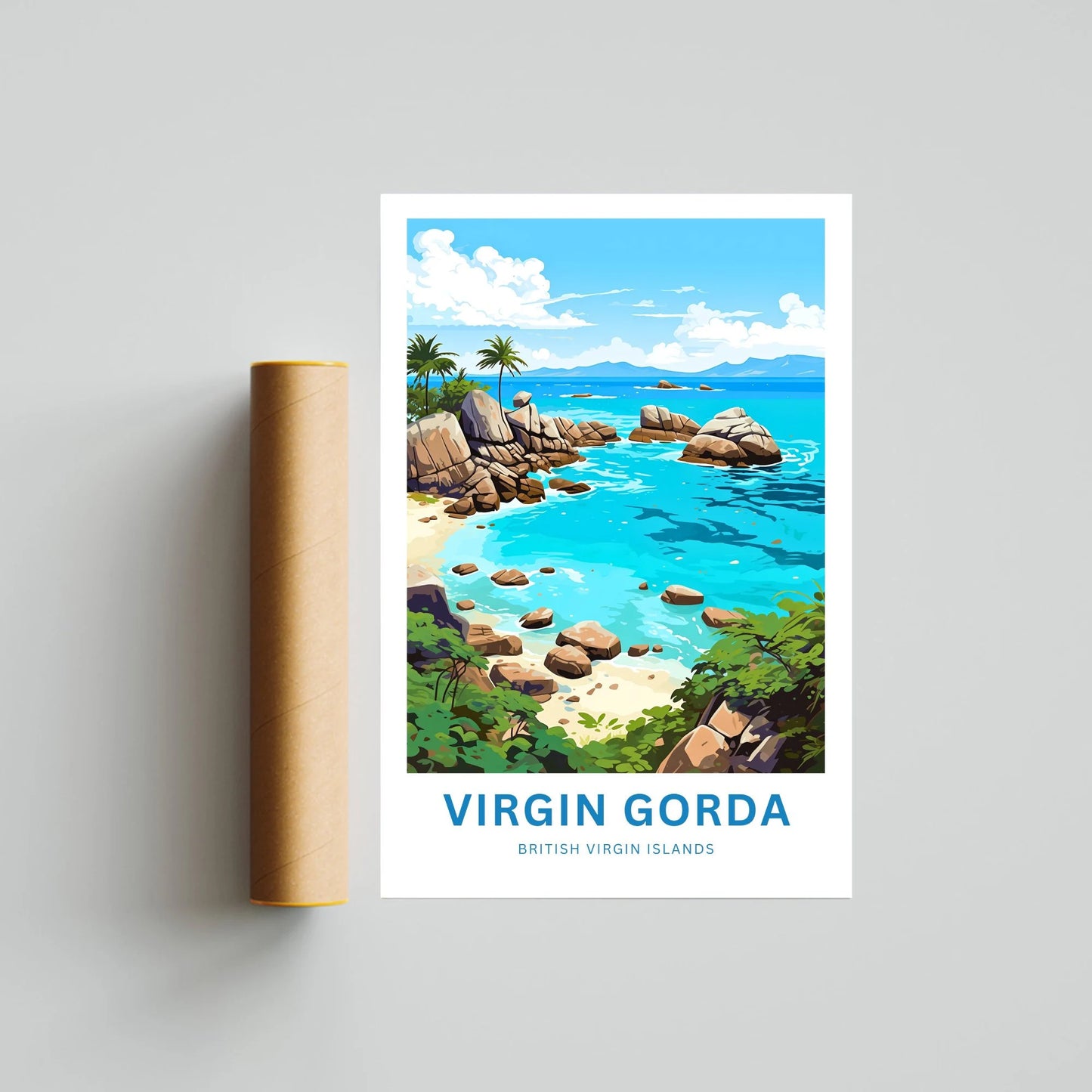 Virgin Gorda Travel Poster