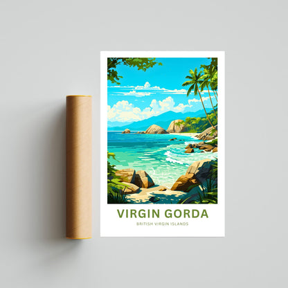 Virgin Gorda Travel Poster