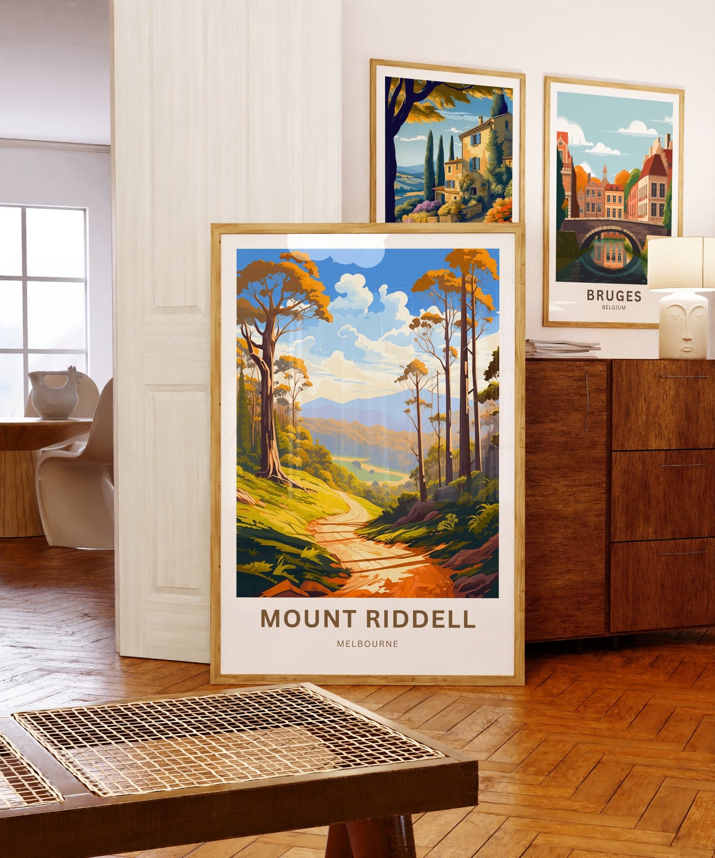 Mount Riddell Travel Print - Mount Riddell poster, Melbourne Wall Art, Framed present, Gift Australia Present - TravelTreasureCo