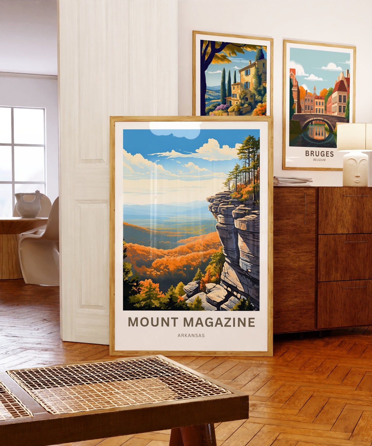 Mount Magazine Travel Print- Mount Magazine poster, Arkansas Wall Art, Framed present, Gift Arkansas Present, Customize Your Text - TravelTreasureCo