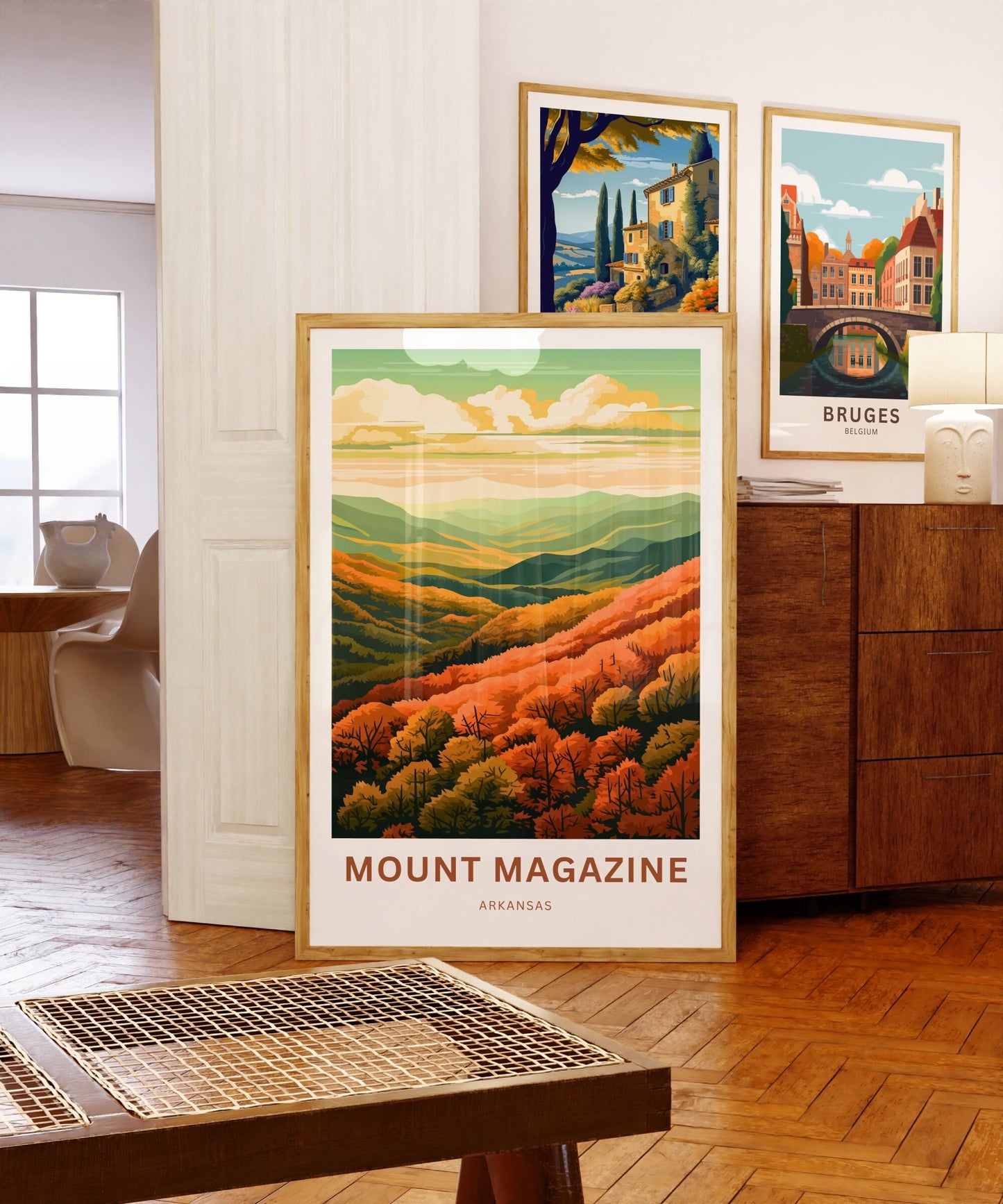 Mount Magazine Travel Print- Mount Magazine poster, Arkansas Wall Art, Framed present, Gift Arkansas Present, Customize Your Text - TravelTreasureCo