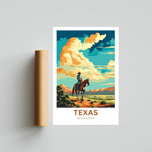 Texas Travel Poster