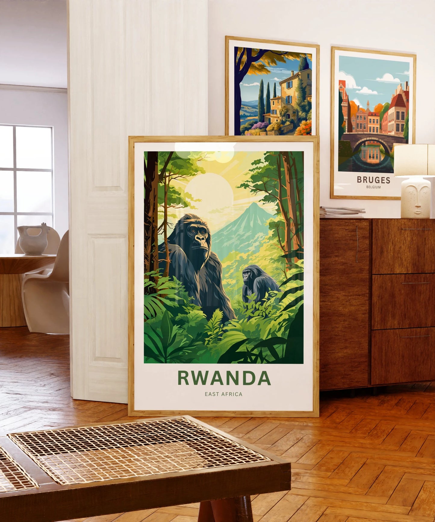 Rwanda Travel Poster