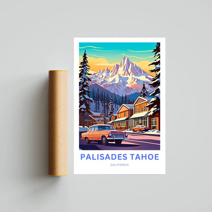 Palisades Tahoe Travel Poster