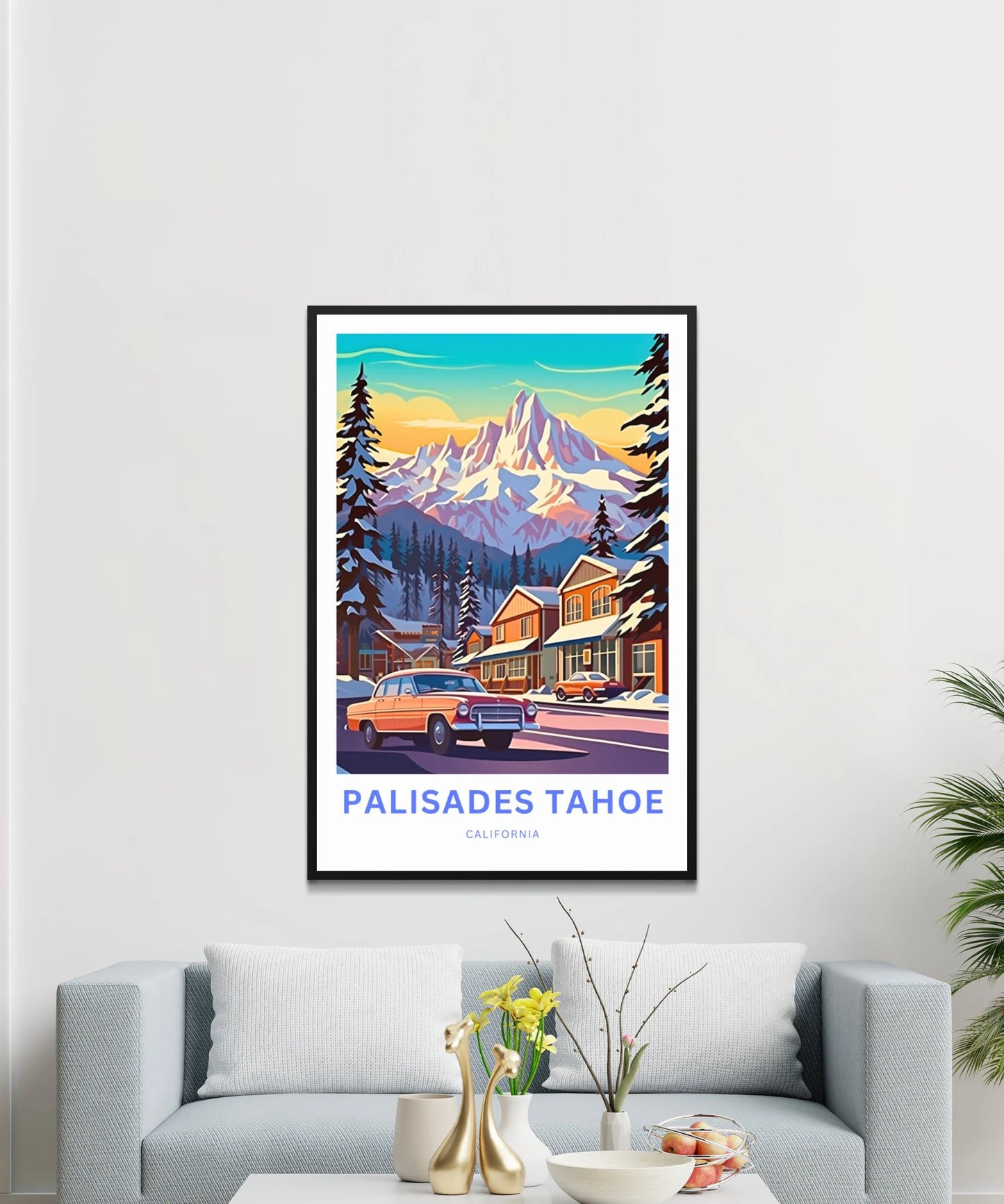 Palisades Tahoe Travel Poster