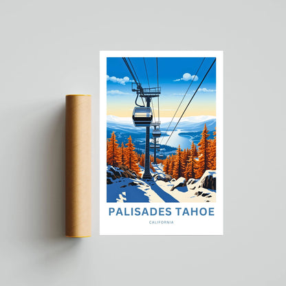 Palisades Tahoe Travel Poster