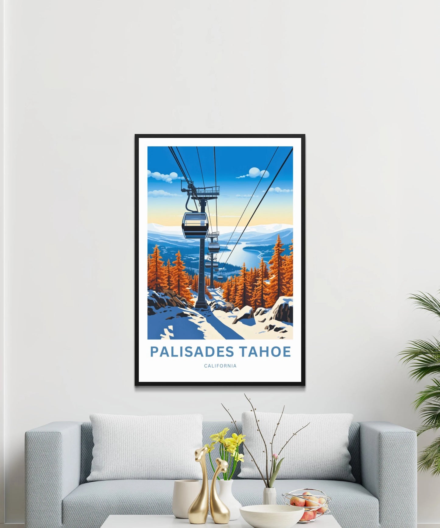 Palisades Tahoe Travel Poster