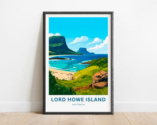Lord Howe Island Travel Poster - Lord Howe Island poster - TravelTreasureCo