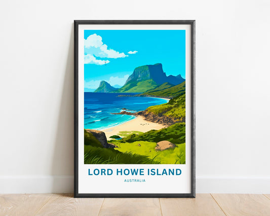 Lord Howe Island Travel Poster - Lord Howe Island poster - TravelTreasureCo