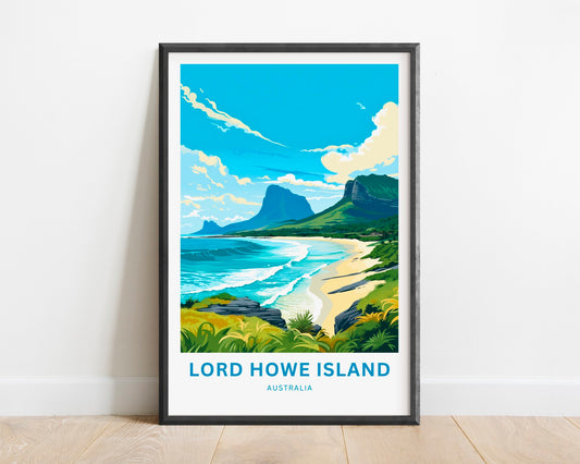 Lord Howe Island Travel Poster - Lord Howe Island poster - TravelTreasureCo