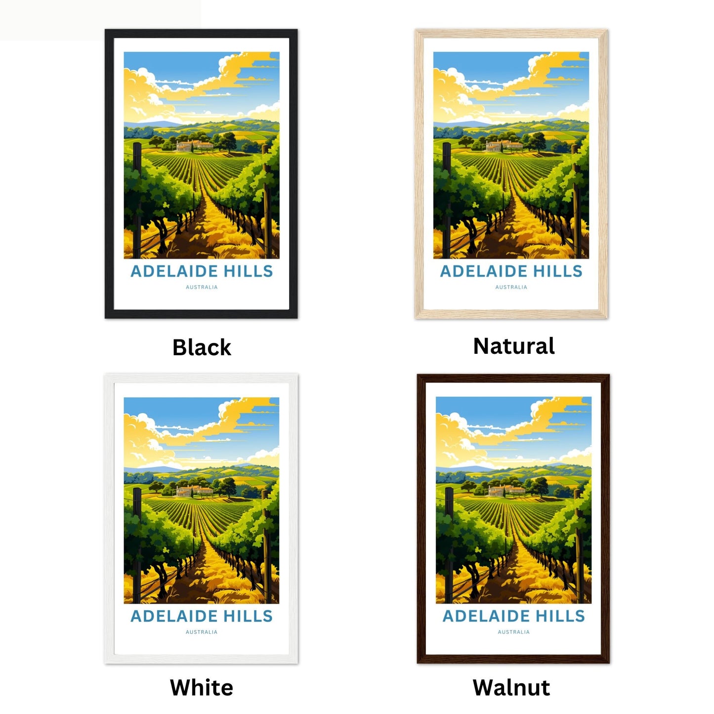 Adelaide Hills Travel Print - Nature's Harmony