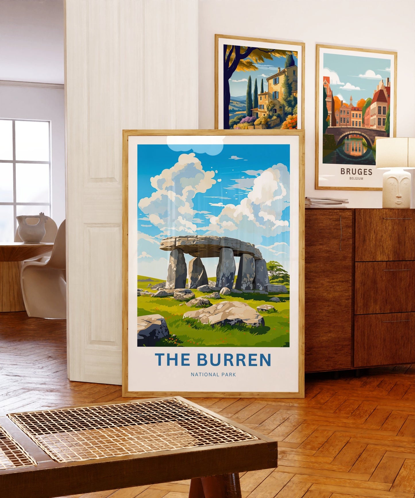 The Burren National Park Travel Print - Burren National Park poster, Ireland Wall Art, Framed present, Gift Ireland Present - TravelTreasureCo