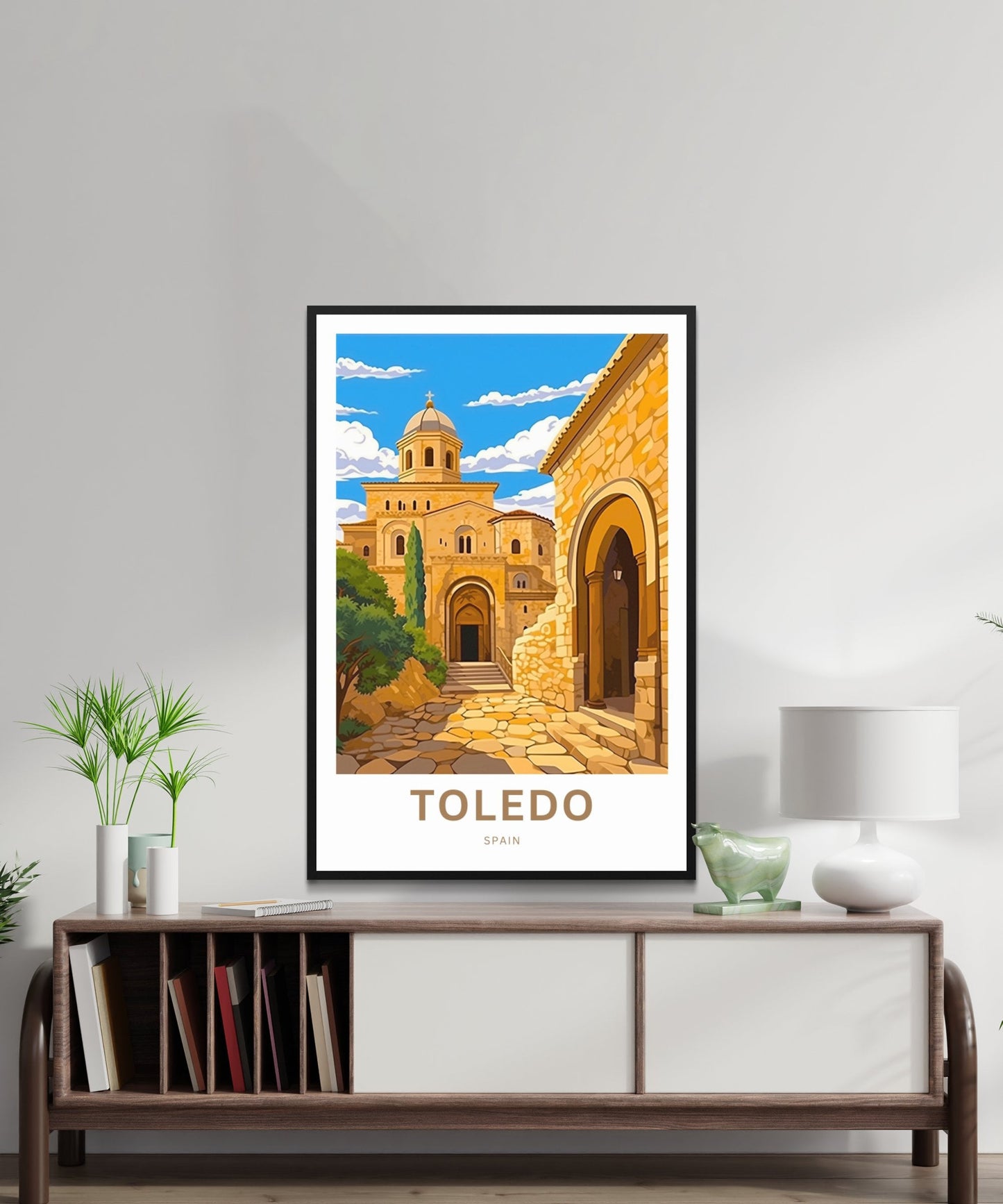 Toledo Travel Print - Toledo poster, Spain Wall Art, Wall Decor, Framed present, Gift Spain Present - TravelTreasureCo