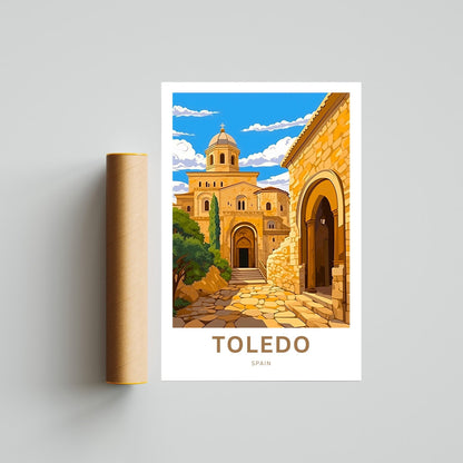 Toledo Travel Print - Toledo poster, Spain Wall Art, Wall Decor, Framed present, Gift Spain Present - TravelTreasureCo