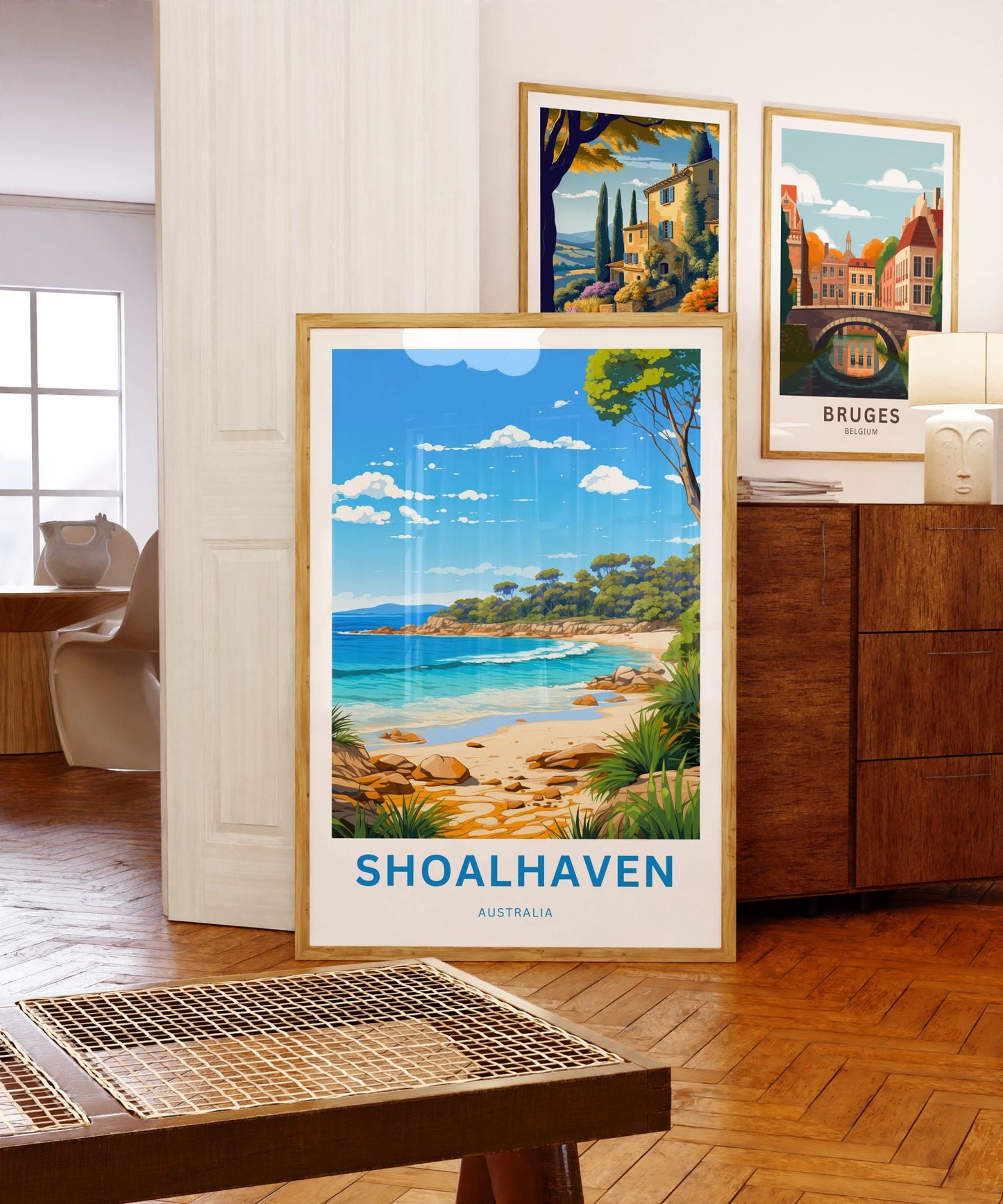 Shoalhaven Travel Print - Shoalhaven poster, Australia Wall Art, Framed present, Gift Australia Present, Custom Text - TravelTreasureCo