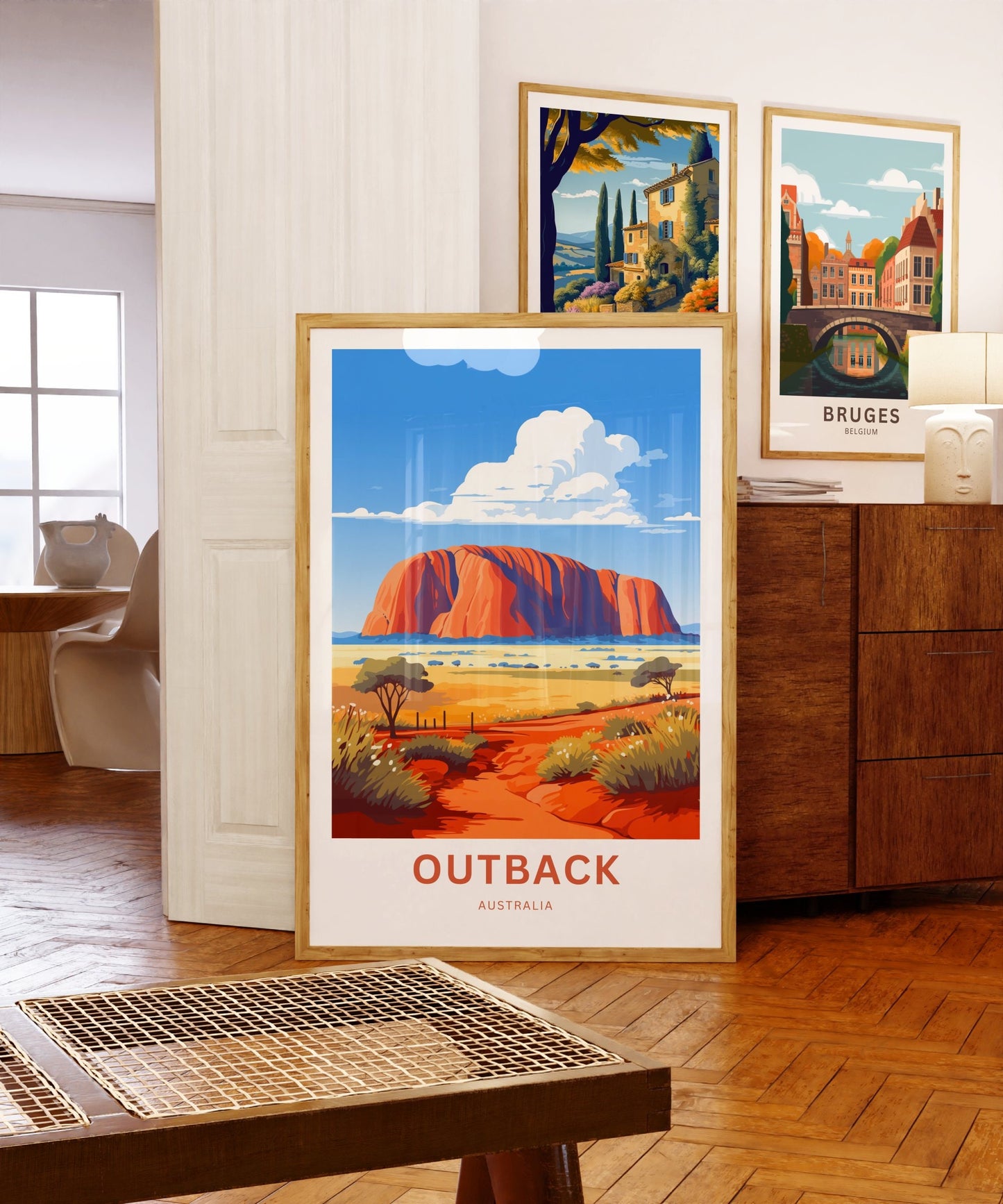 Outback Travel Print - Outback Travel poster, Australia Wall Art, Wall Decor, Gift Australia Present, Custom Text - TravelTreasureCo