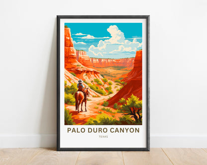 Palo Duro Canyon Travel Print - Palo Duro Canyon poster, State Park Wall Art, Texas Framed present, Gift United States Present, Custom Text - TravelTreasureCo