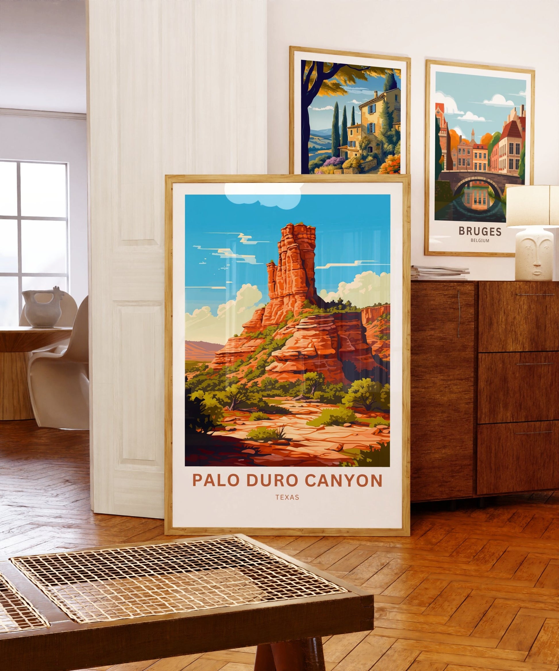 Palo Duro Canyon Travel Print - Palo Duro Canyon poster, State Park Wall Art, Texas Framed present, Gift United States Present, Custom Text - TravelTreasureCo