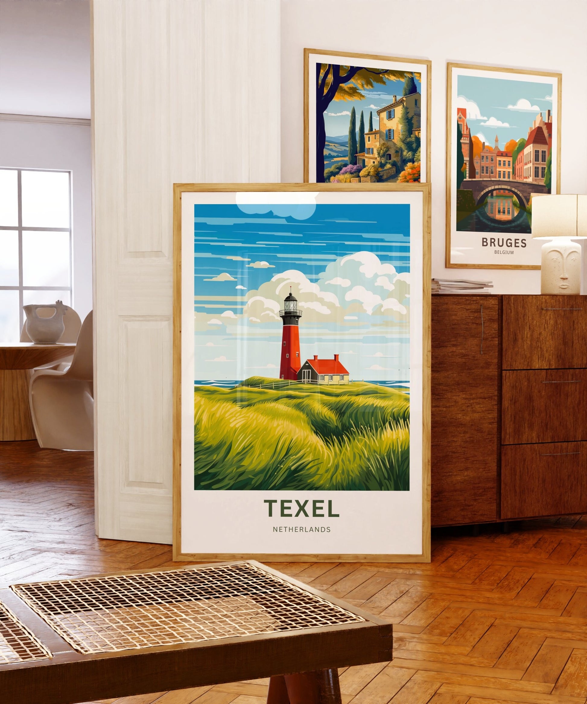 Texel Travel Print - Texel Travel poster, Netherlands Wall Art, Framed present, Gift Netherlands Present - TravelTreasureCo