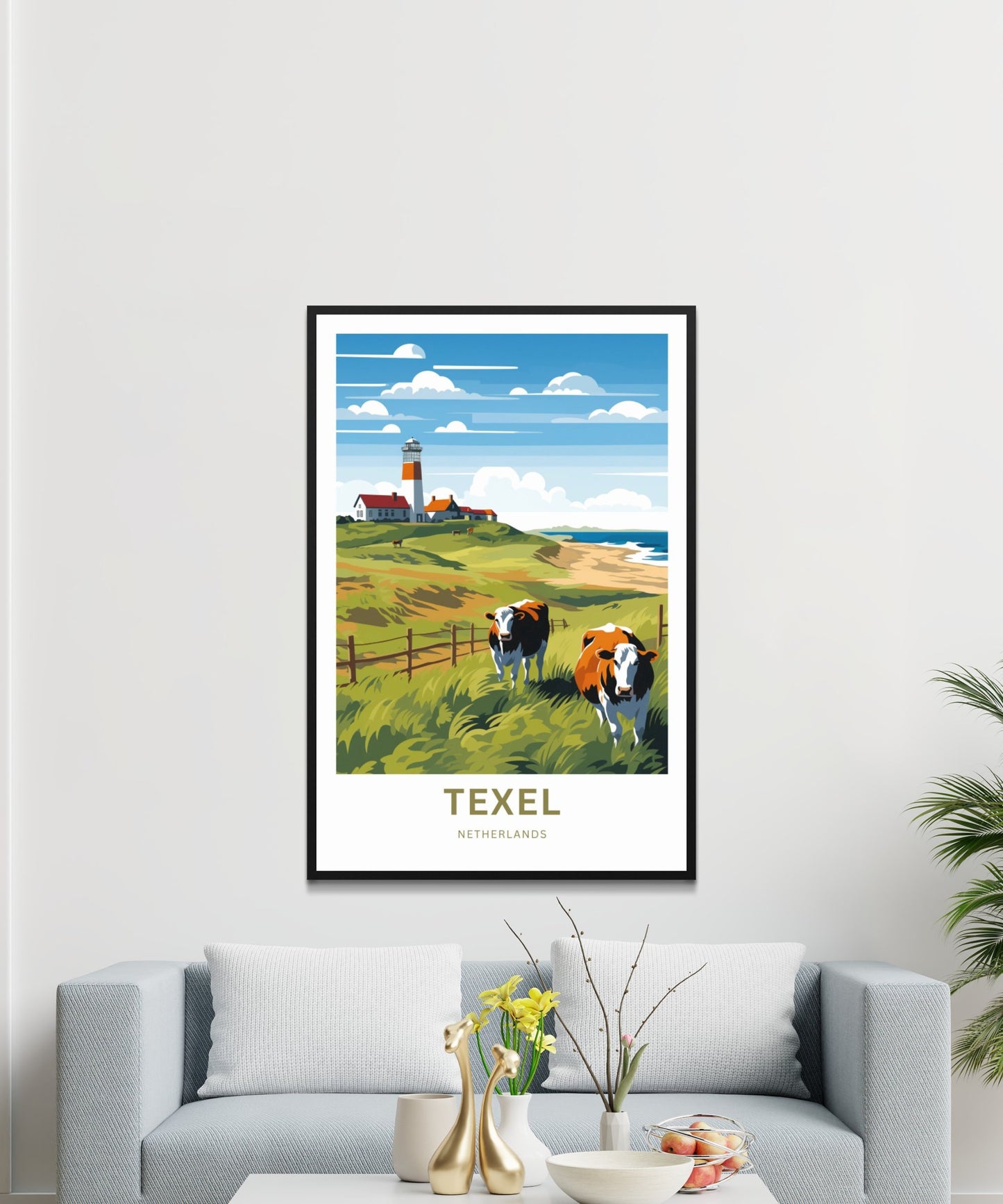 Texel Travel Print - Texel Travel poster, Netherlands Wall Art, Framed present, Gift Netherlands Present - TravelTreasureCo