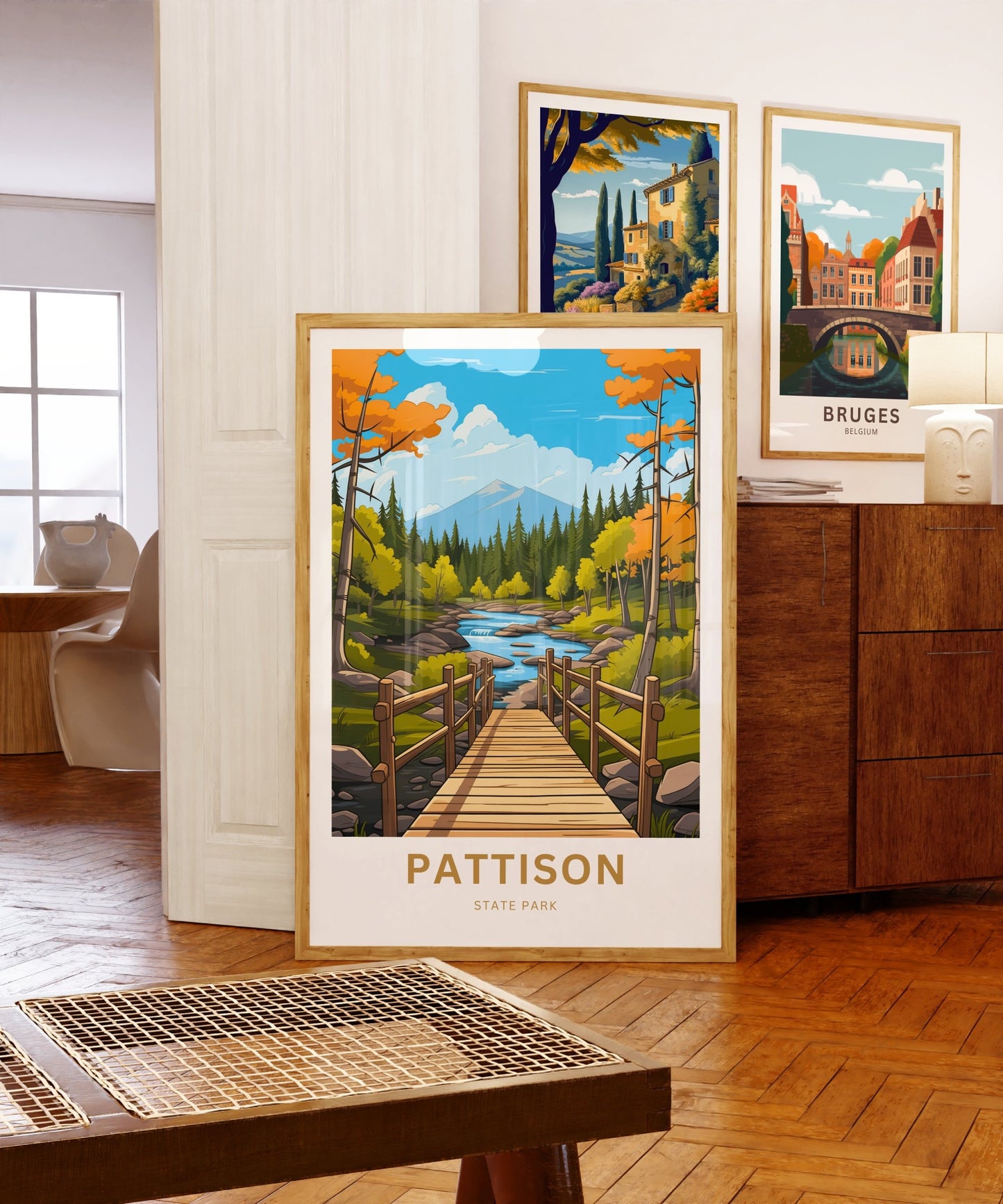 Pattison State Park Travel Print - Pattison State Park poster, Wisconsin Wall Art, Framed present, Gift United States Present - TravelTreasureCo