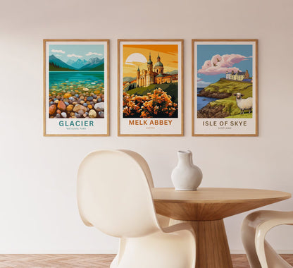 Milk Abbey Travel Poster