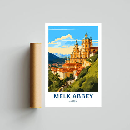 Milk Abbey Travel Poster
