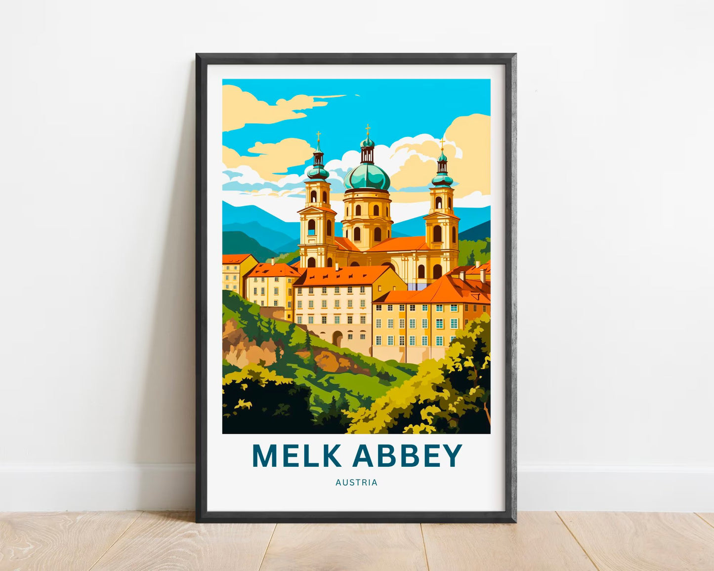 Milk Abbey Travel Poster