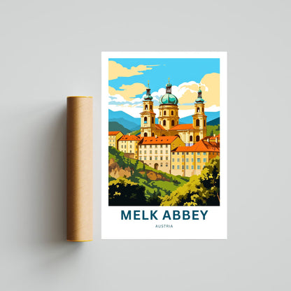 Milk Abbey Travel Poster