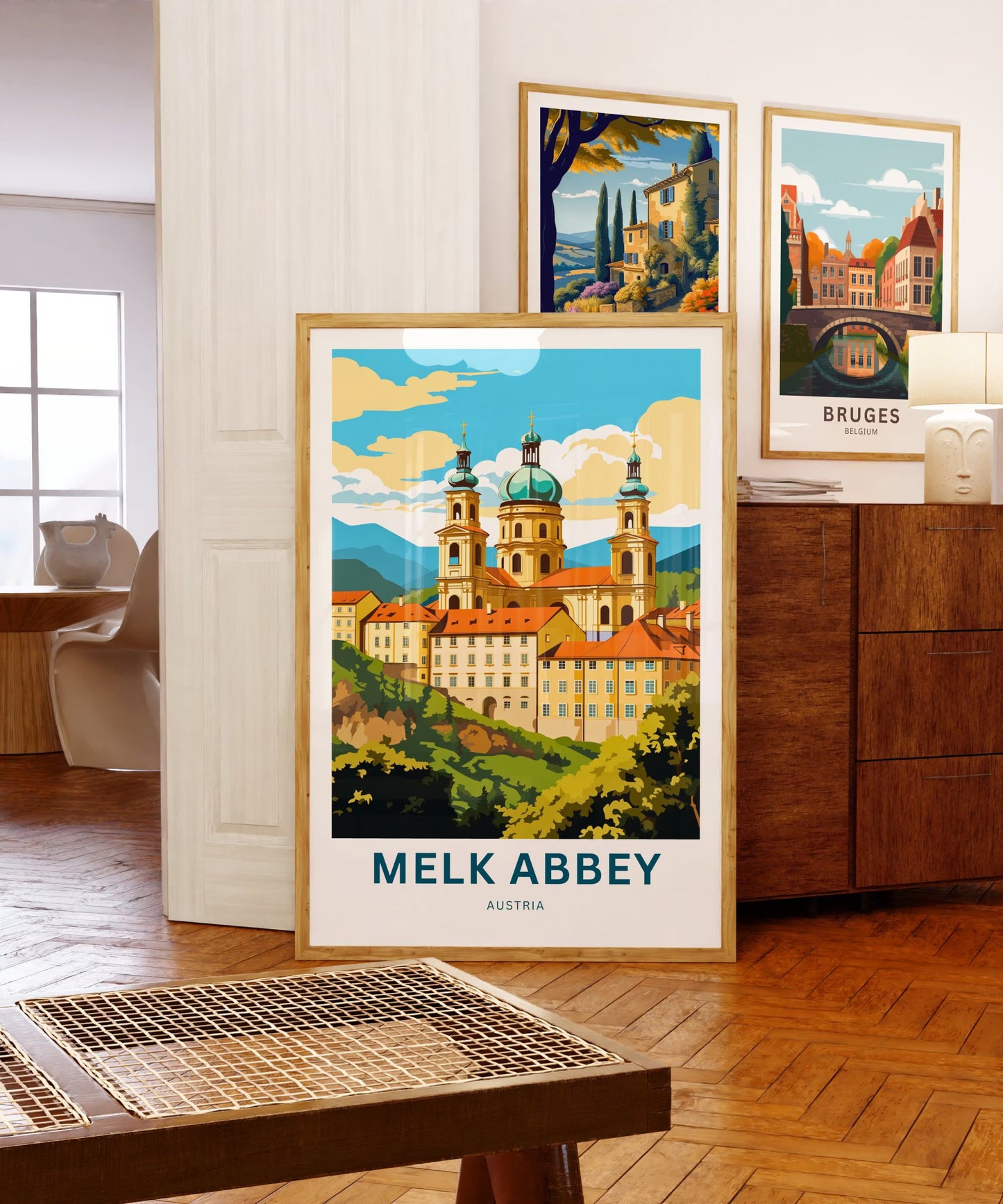 Milk Abbey Travel Poster
