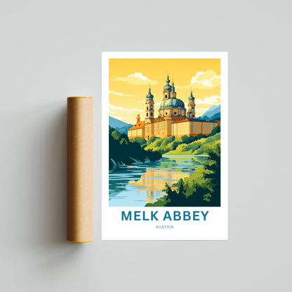 Milk Abbey Travel Poster