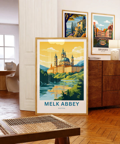 Milk Abbey Travel Poster