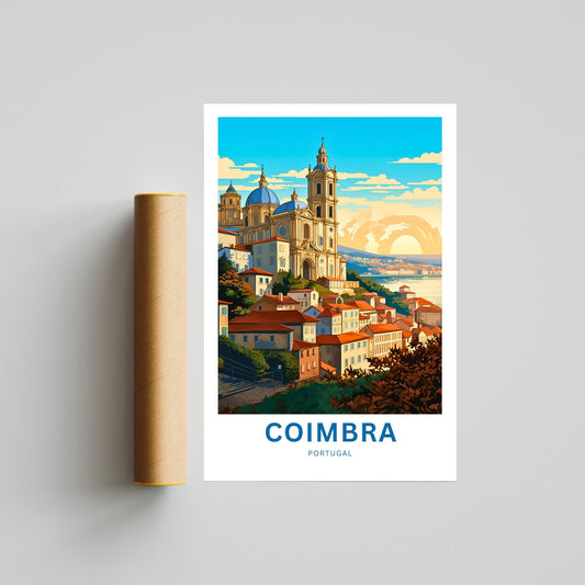 Coimbra Travel Poster