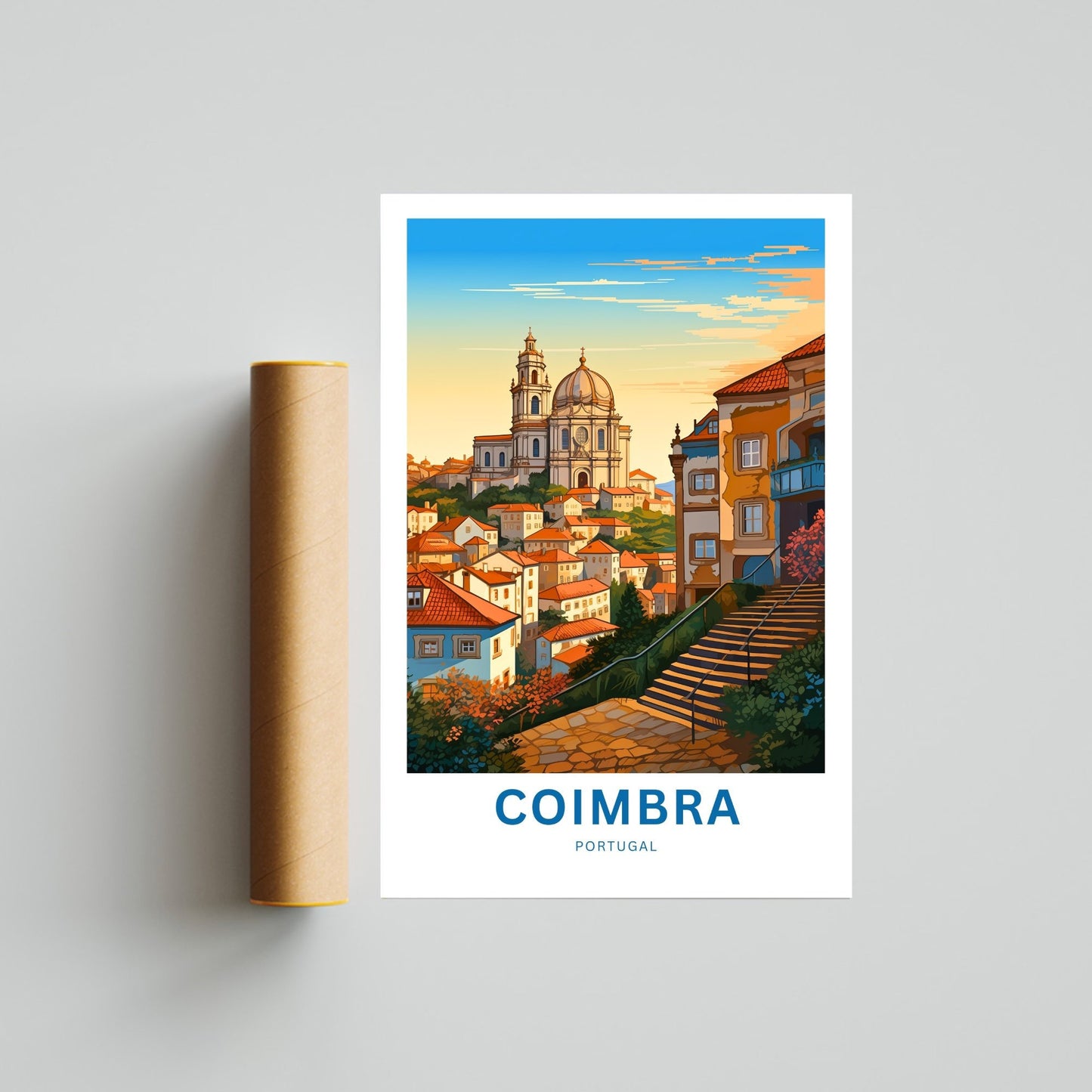 Coimbra Travel Poster