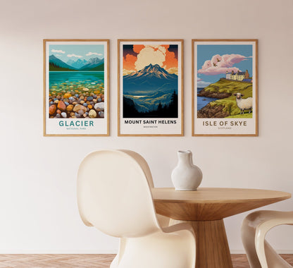 Mount St. Helens Travel Poster