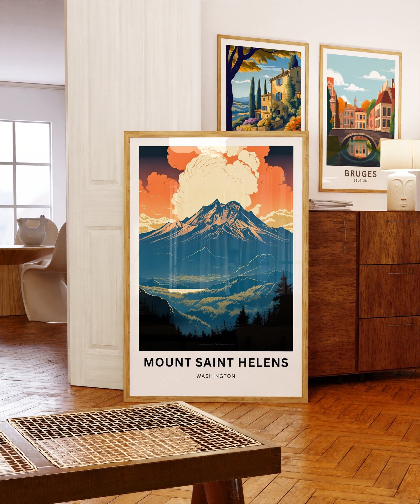 Mount St. Helens Travel Poster