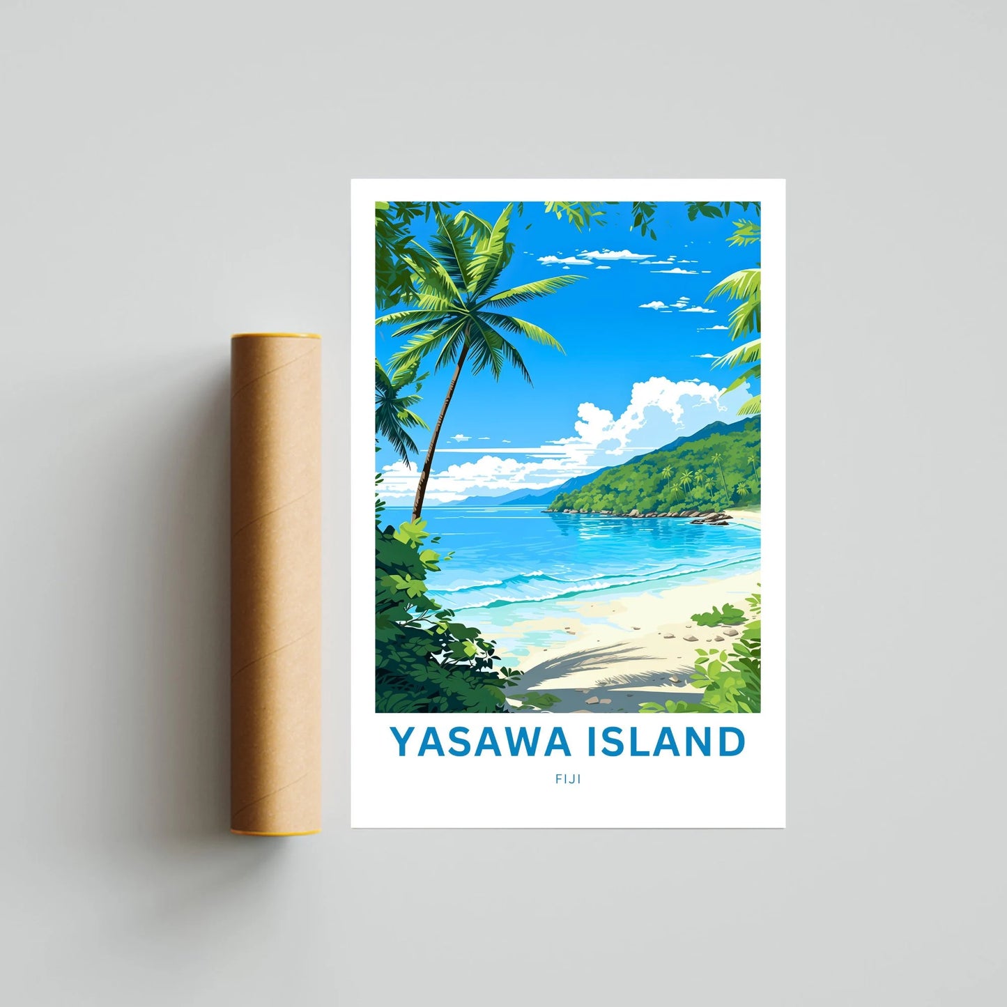 Yasawa Island Travel Poster