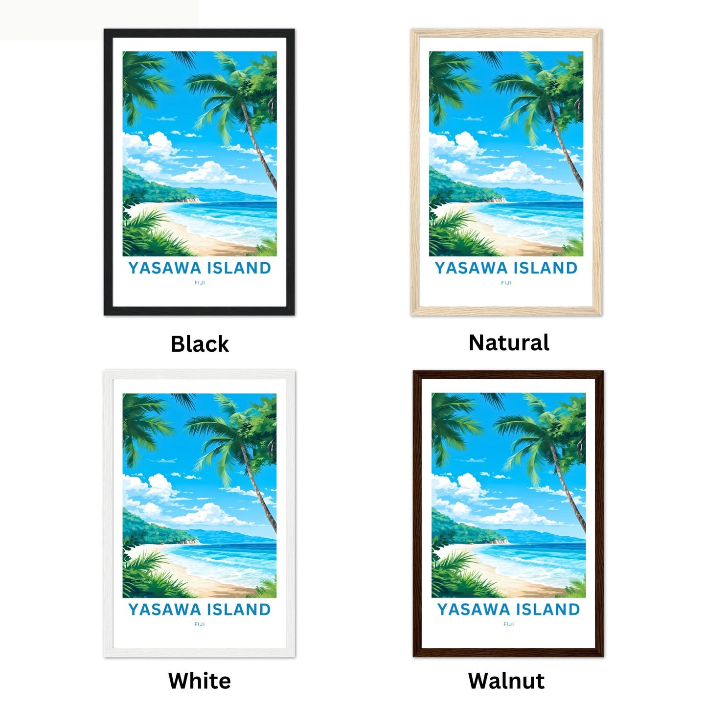 Yasawa Island Travel Poster