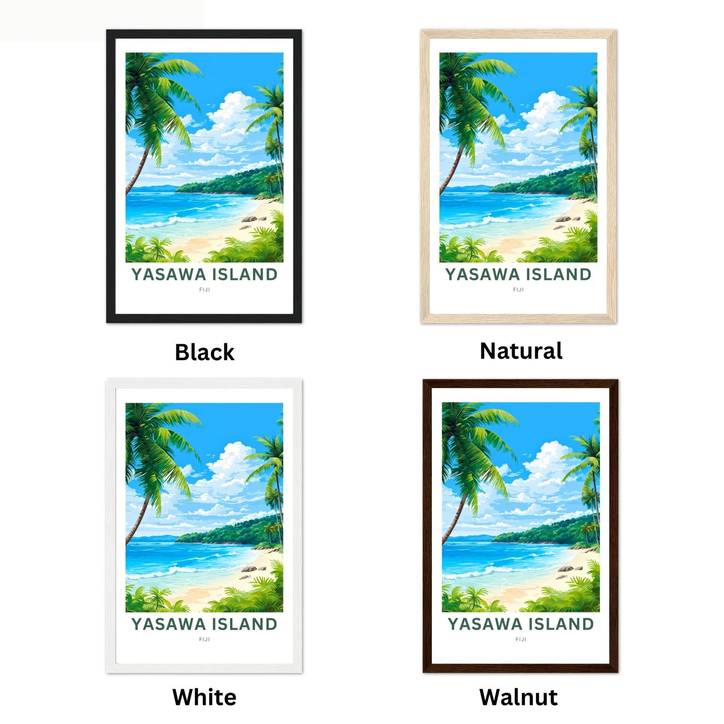 Yasawa Island Travel Poster